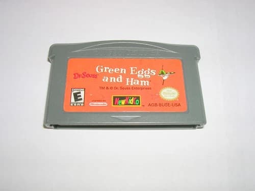 Green Eggs and Ham (Nintendo Game Boy Advance GBA) Original Game