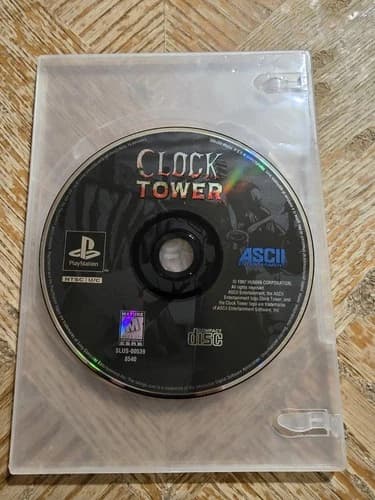 PS1 Clock Tower (Sony PlayStation 1, 1997) DISC ONLY -Tested & Works -Minty Disc