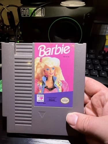 Barbie Nintendo NES Authentic Doll Video Game Rare Tested & Works