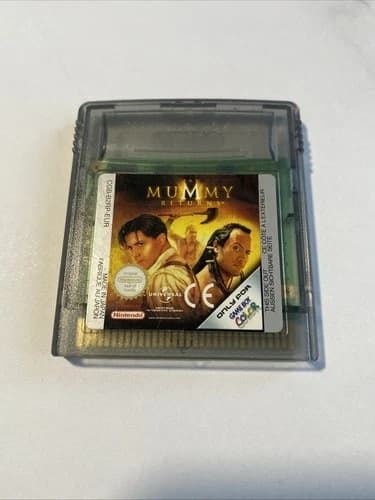 The Mummy Returns Nintendo Gameboy Color Advance Game Cartridge, GENUINE!