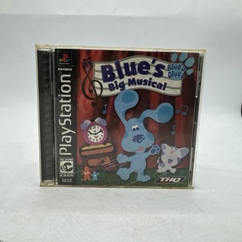 Blues Clues Big Musical Game (Sony Playstation 1 PS1) Complete CIB