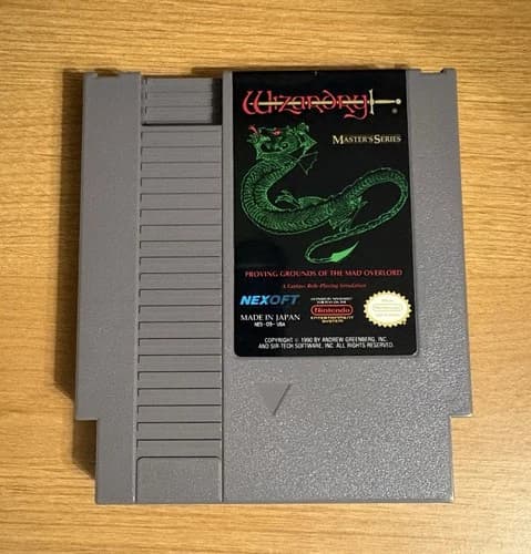 Wizardry: Proving Grounds Of The Mad Overlord- Nintendo NES - Game Only - TESTED