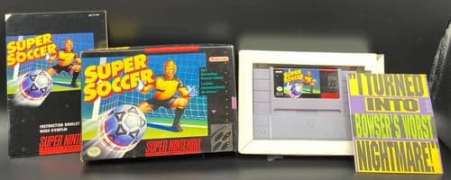 Super Soccer (Super Nintendo Entertainment System, 1992) CIB Complete