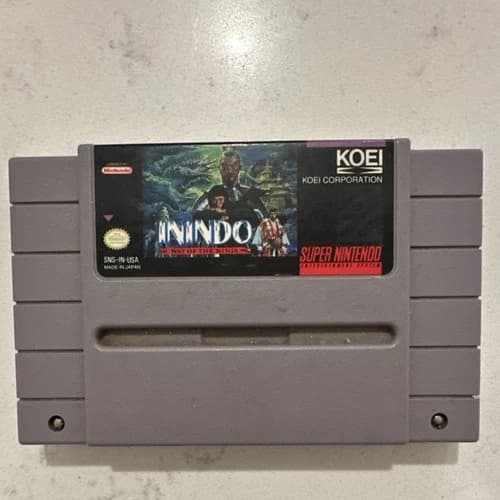 KOEI Corporation Inindo: Way of the Ninja SNES Game NTSC-U/C US/Canada