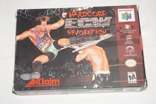 Hardcore Revolution ECW (Nintendo 64 N64) Complete in Box CIB