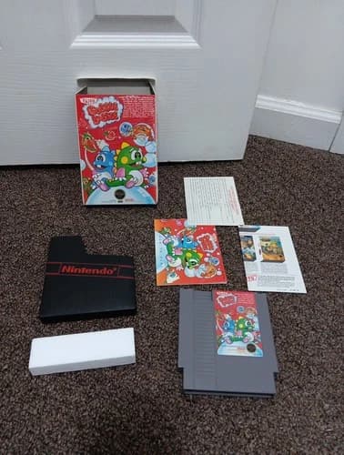 Bubble Bobble (NES, 1988 Taito) Complete In Box Cib Nintendo Nes