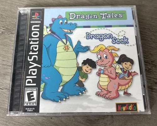 Dragon Tales Dragon Seek - PS1, Black Label - Sony Playstation CIB Complete 💥