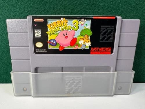 Kirby's Dream Land 3 (Super Nintendo SNES, 1997) Authentic GREAT LABELS! Saves