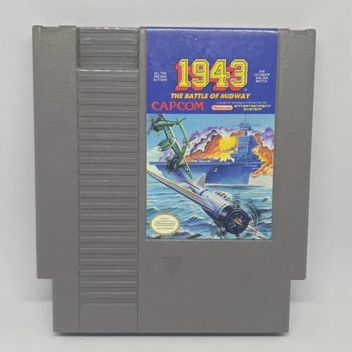 Capcom 1943: The Battle of Midway (Nintendo NES) - Game Cartridge