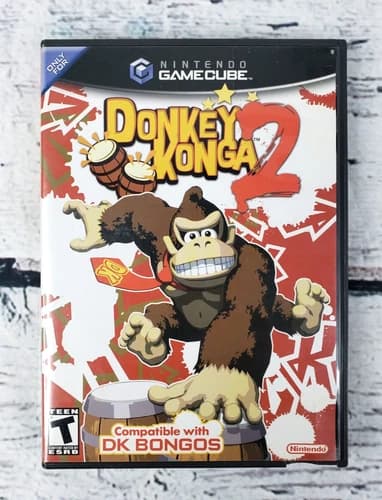 Donkey Konga 2 (Nintendo GameCube, 2005) CIB Complete - Tested
