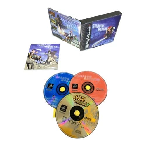 Sony PlayStation 1 PS1 CIB COMPLETE TESTED Shadow Madness w/ Jade Cocoon Demo