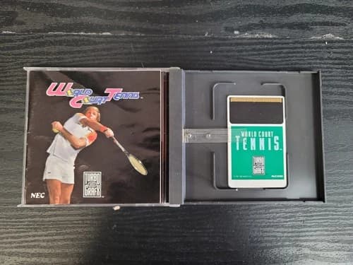 World Court Tennis for Turbo Grafx 16 Complete In Case Great Shape TurboGrafx