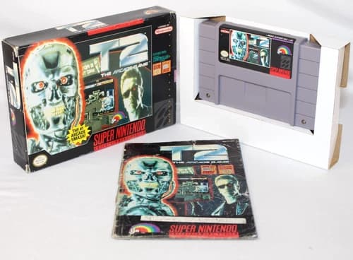 T2: The Arcade Game SNES Super Nintendo Complete CIB Good Condition! Nice!