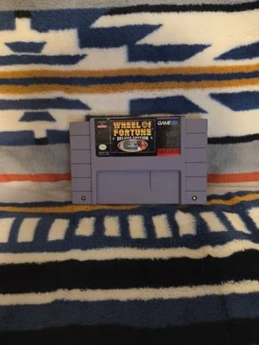 Wheel of Fortune Deluxe Edition Super Nintendo Video Game Cartridge SNES