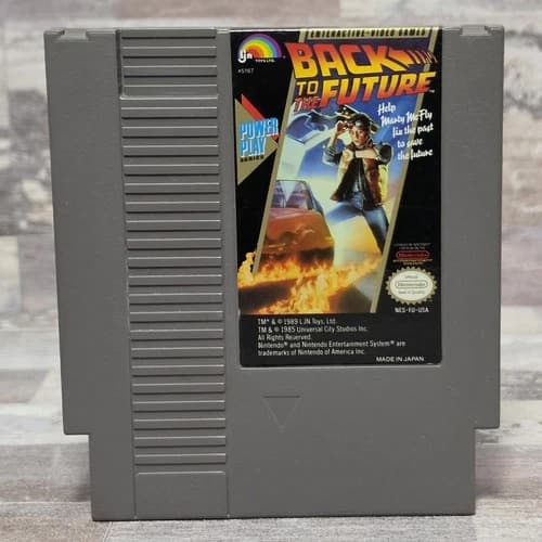 Back to the Future NES Game Clean Tested Authentic