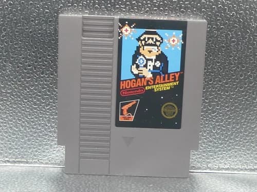 NES Nintendo Hogan's Alley 5 Screws Original Authentic Tested Working Video Game