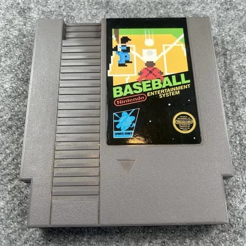 Baseball Video Game Nintendo Entertainment System, NES 1985 Cartrige Only Tested