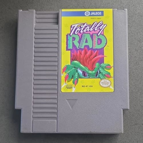 Jaleco Totally Rad Nintendo NES Game Cartridge NTSC-U/C 1985 Classic Action
