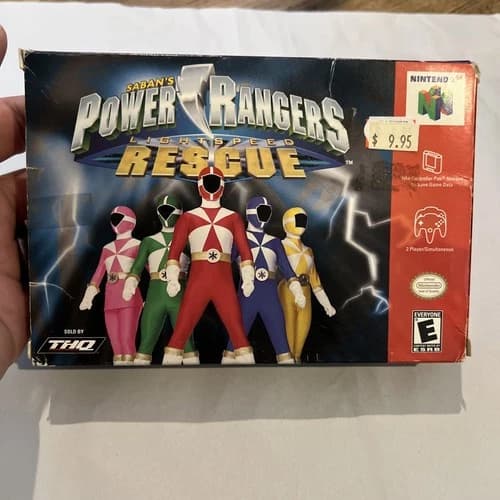 Power Rangers Lightspeed Rescue N64 CIB Tested Authentic