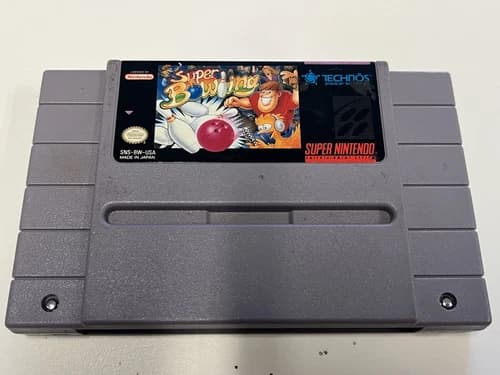 Super Bowling (Super Nintendo Entertainment System, 1992) TESTED WORKS