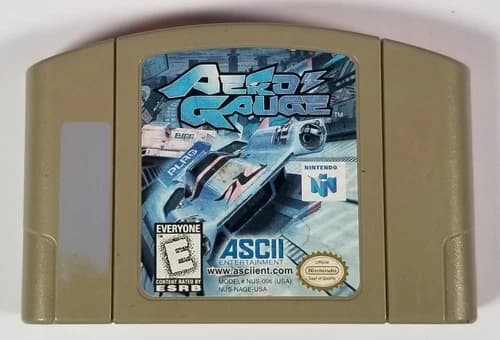 Aero Gauge (AeroGauge) Nintendo 64 N64 1997 Tested & Working