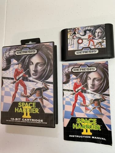 Space Harrier 2 II (Sega Genesis1988) COMPLETE CIB TESTED!🔥