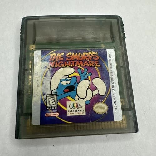 The Smurfs Nightmare Gameboy Color Game Only Tested Working