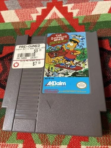 The Simpsons: Bart vs. the Space Mutants Nintendo NES-Q5-USA 1991 Acclaim