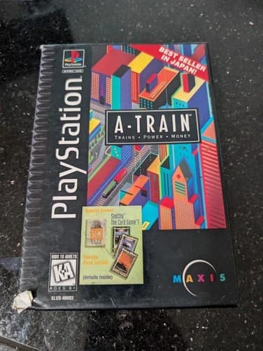 PlayStation 1 PS1 Game A-Train CIB Complete In Box