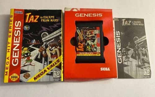 Taz in Escape From Mars Sega Genesis 1994 Complete