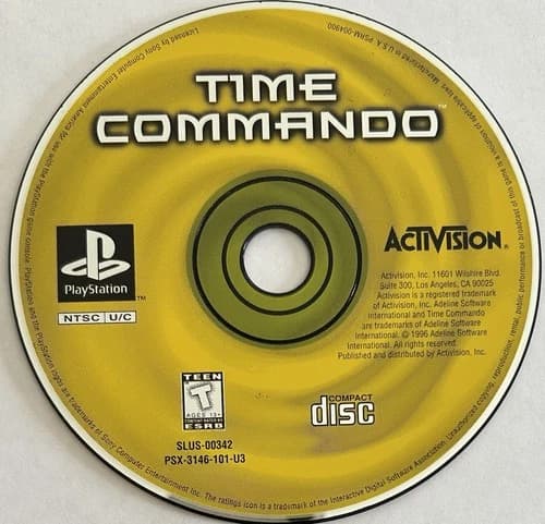 Time Commando (Sony PlayStation 1, PS1) DISC ONLY | NO TRACKING | M1696