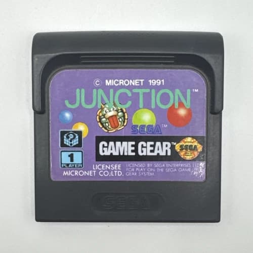 Junction Cartridge Only Sega Game Gear 1991 Very Clean