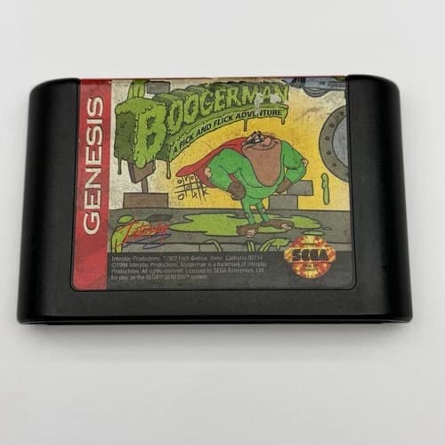 Boogerman A Pick And Flick Adventure Sega Genesis Authentic Cleaned & Tested
