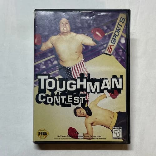 Toughman Contest Sega Genesis, 1995 Complete Original Manual Inserts