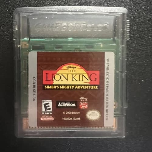 Disney's The Lion King: Simba's Mighty Adventure (Nintendo Game Boy Color, 2000)