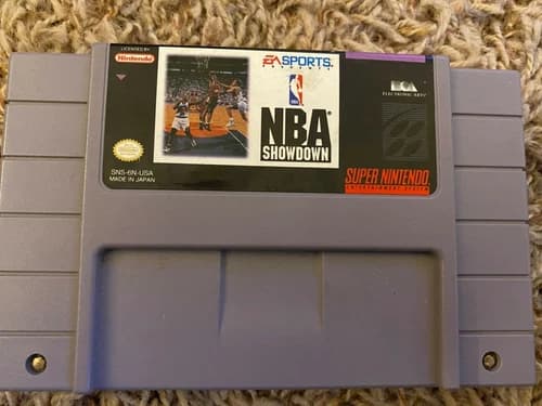 Super Nintendo NBA showdown, good condition