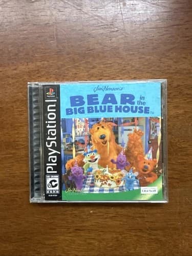 Jim Henson's Bear in the Big Blue House (Sony PlayStation 1 PS1, 2002) - Tested