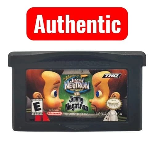 Jimmy Neutron vs. Jimmy Negatron (Nintendo GameBoy Advance 2002) GBA Authentic