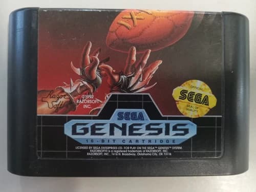 Jerry Glanville's Pigskin Footbrawl (Sega Genesis, 1992) Game Cartridge. Tested.