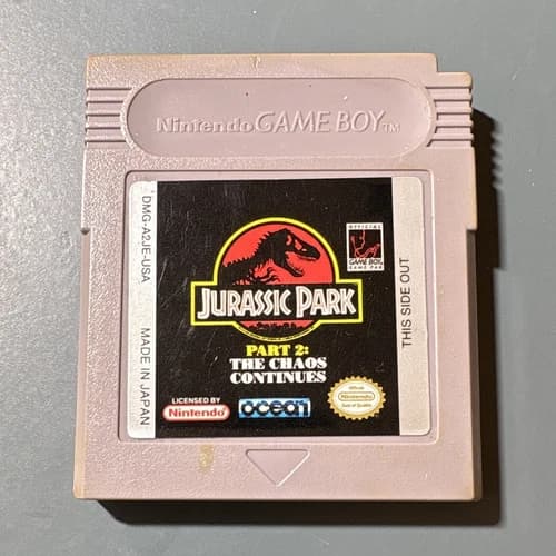 Ocean Jurassic Park Part 2: The Chaos Continues Nintendo Game Boy Cartridge Only