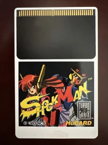 Shockman TurboGrafx-16 TG16 HuCard 1992 Hudson Soft NEC Cartridge