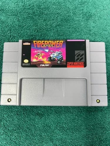Firepower 2000 (Super Nintendo SNES, 1992) Cartridge Only - Tested & Working