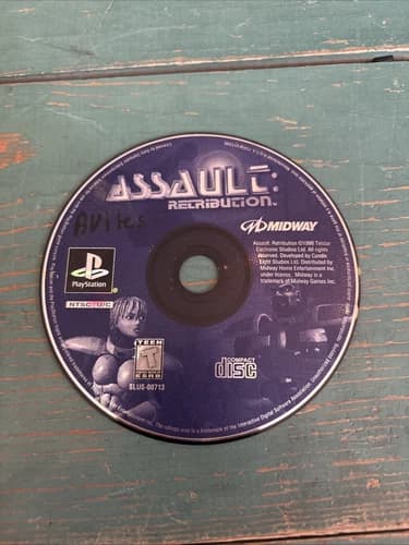 PS1 Assault: Retribution Disc Only Disc Retro