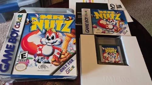 Mr. Nutz (GBC Gameboy Color) CIB Complete in Box Great Condition