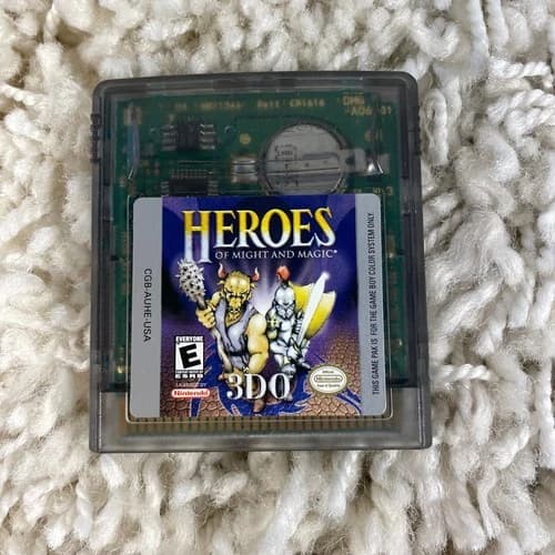 Heroes of Might and Magic (Nintendo GameBoy Color, GBC, 1998) Authentic Tested