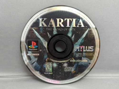 * Kartia The Word of Fate (Sony PlayStation 1 PS1) Disc Only