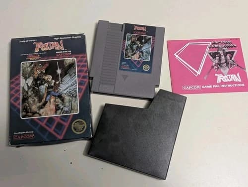Nintendo NES TROJAN Complete Video Game CIB