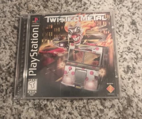 Twisted Metal (Sony PlayStation 1, 1995) PS1 Complete Black Label
