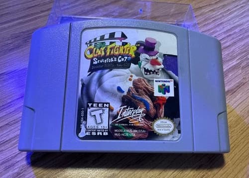 ClayFighter: The Sculptor's Cut Nintendo 1998 N64 Authentic Blockbuster Exclusiv