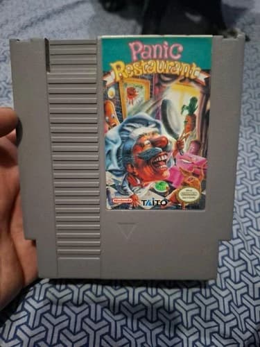 Panic Restaurant Nintendo NES 1992 Cart, Authentic, Tested Working